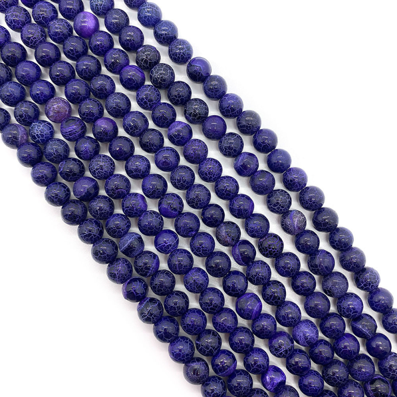 Prirodne kamen oksidirani ahat perle, slobodne perle, 6 mm, 8 mm i 10 mm, okrugle perle za DIY narukvice i ogrlice