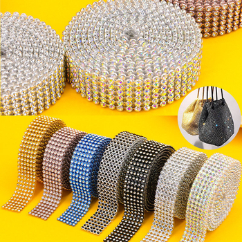 Samoljepljive aluminijske mrežaste trake sa kristalima za DIY nakit i dodatke