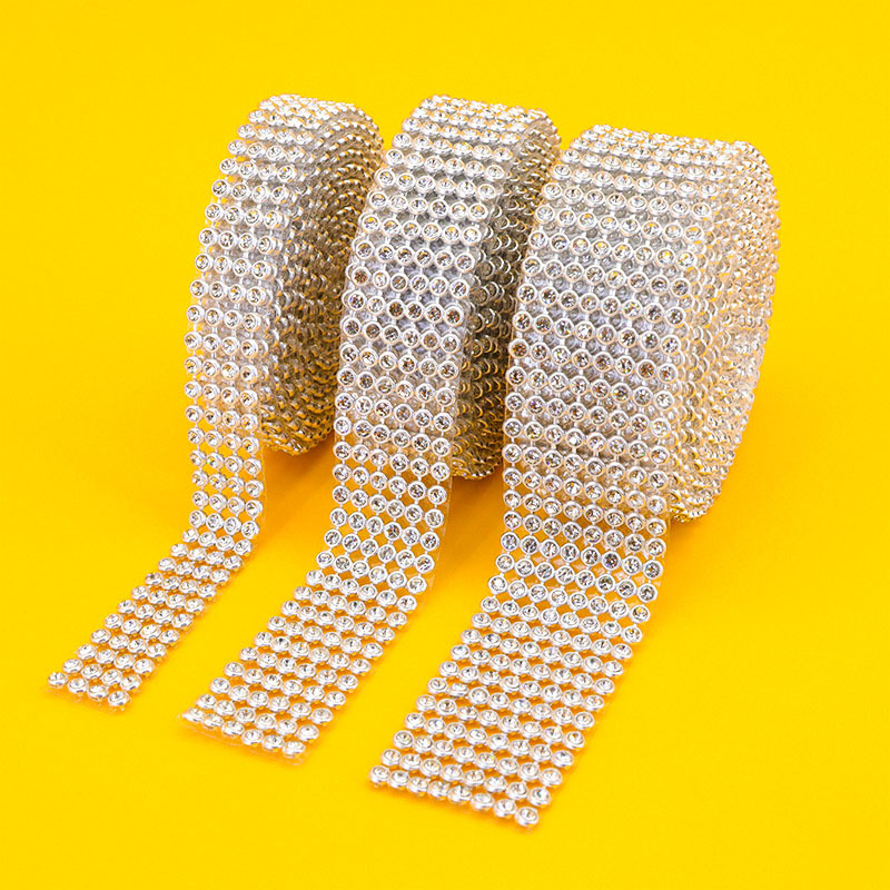 Samoljepljive aluminijske mrežaste trake sa kristalima za DIY nakit i dodatke