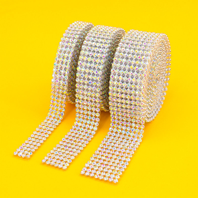 Samoljepljive aluminijske mrežaste trake sa kristalima za DIY nakit i dodatke