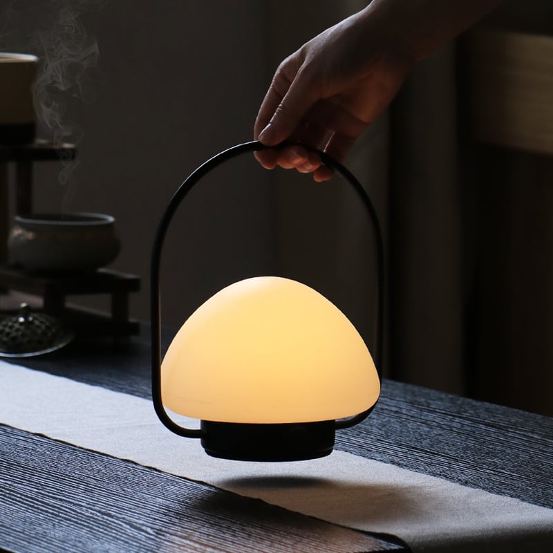 Nova zidna svjetiljka u kinesko-retro stilu, gljiva-obliku rasvjeta za spavaću sobu, zen inspiracija, luksuzan interijer, punjiva bežična