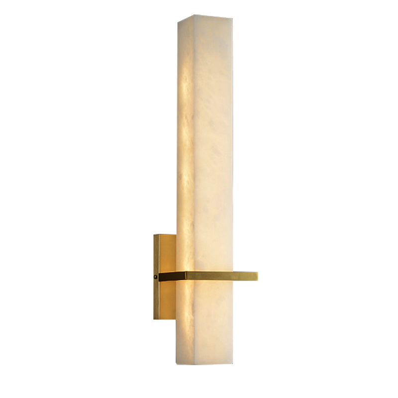 Stenska lampa od mesinga s uzorkom mramora u oblaku, moderni minimalistički dizajn za dnevni boravak ili spavaću sobu
