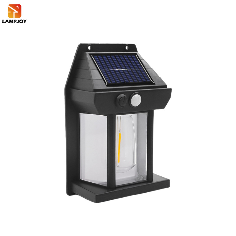 Solarna zidna lampa s senzorom pokreta, tri načina rada, automatsko uključivanje u sumrak, vrtna noćna svjetiljka