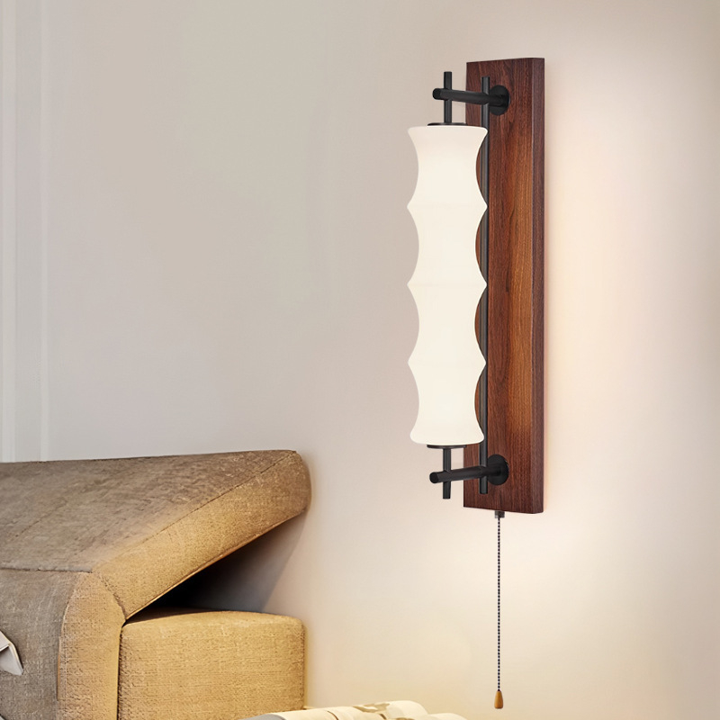 Zidna lampa od bambusa, stil antike – dnevni boravak i hodnik, LED, retro kineski stil