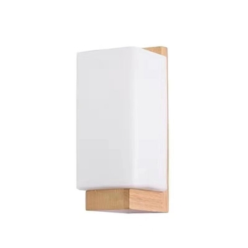 Noćna zidna lampa u japanskom stilu, drvena, moderan minimalistički dizajn, pogodna za spavaću sobu, dnevni boravak i kućnu upotrebu.