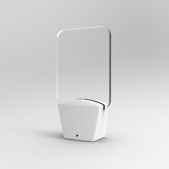 Prilagođena akrilna zidna lampa s otiskom logotipa, LED noćna lampica sa senzorom svjetla, priključna na utičnicu, kvadratnog oblika