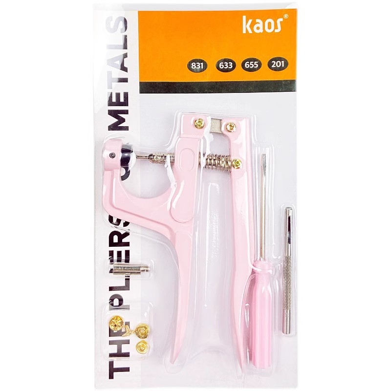 Metalni alat za ugradnju snap kopči, kliješta za snap kopče, model 831633655201, DIY univerzalni