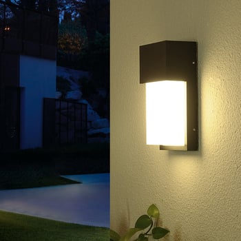 Vanjska LED zidna svjetiljka IP54, vodootporno aluminijsko kućište, pogodna za balkon, dvorište, ulaz, hodnik i stepenice