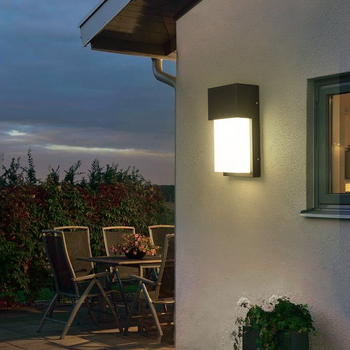 Vanjska LED zidna svjetiljka IP54, vodootporno aluminijsko kućište, pogodna za balkon, dvorište, ulaz, hodnik i stepenice