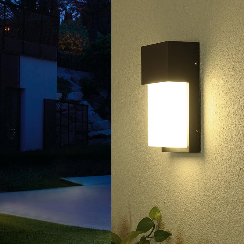 Vanjska LED zidna svjetiljka IP54, vodootporno aluminijsko kućište, pogodna za balkon, dvorište, ulaz, hodnik i stepenice