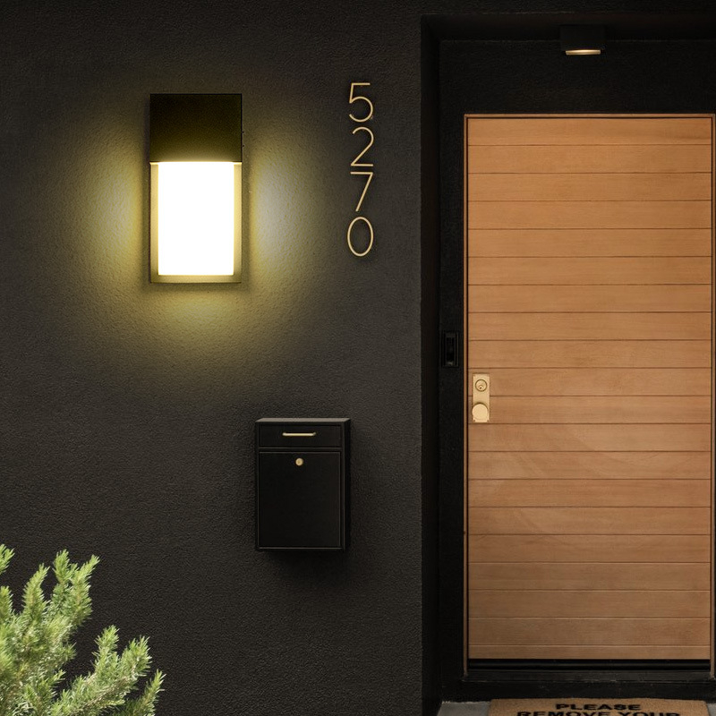 Vanjska LED zidna svjetiljka IP54, vodootporno aluminijsko kućište, pogodna za balkon, dvorište, ulaz, hodnik i stepenice