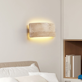 LED zidna svjetiljka za spavaću sobu u stilu mid-century Wabi-Sabi; retro zidna svjetiljka za dnevnu sobu i blagovaonicu; dizajnersko osvjetljenje hodnika