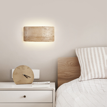 LED zidna svjetiljka za spavaću sobu u stilu mid-century Wabi-Sabi; retro zidna svjetiljka za dnevnu sobu i blagovaonicu; dizajnersko osvjetljenje hodnika