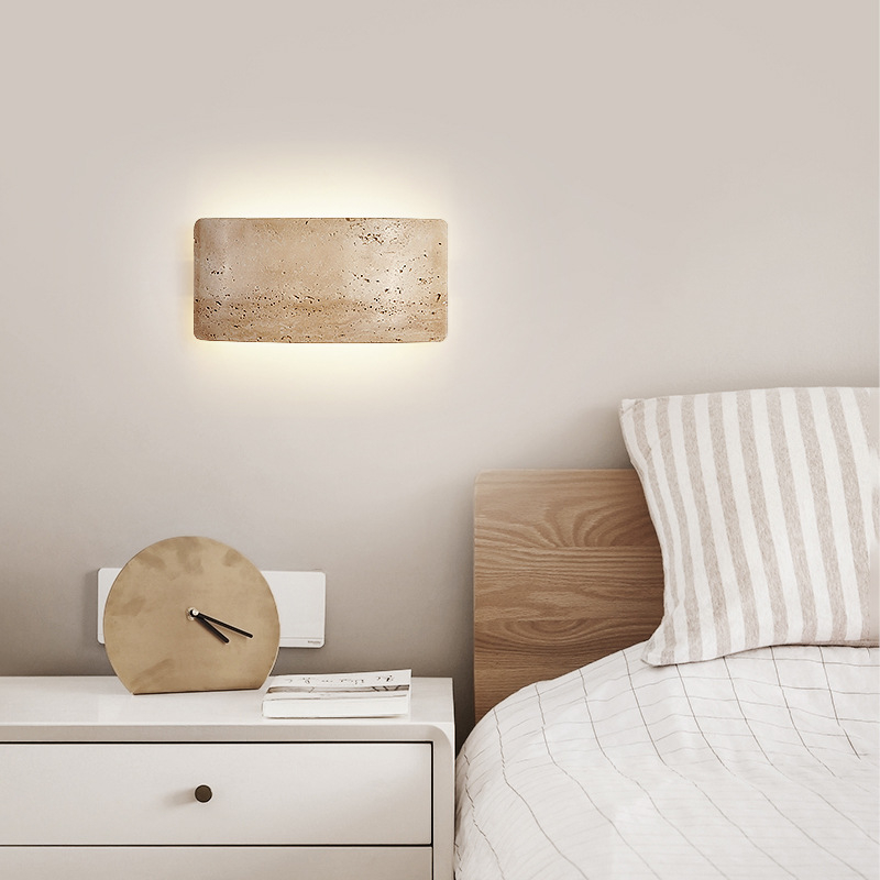 LED zidna svjetiljka za spavaću sobu u stilu mid-century Wabi-Sabi; retro zidna svjetiljka za dnevnu sobu i blagovaonicu; dizajnersko osvjetljenje hodnika