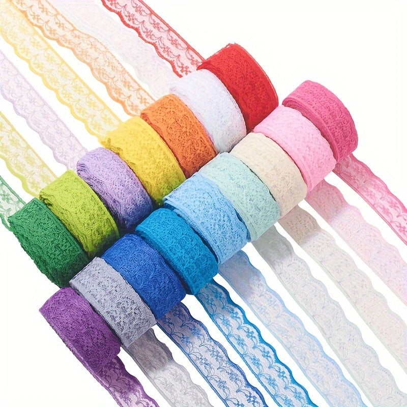 Weiser neelastična čipka, 20 boja, 100 jardi, miješane boje čipke, dodaci od čipke