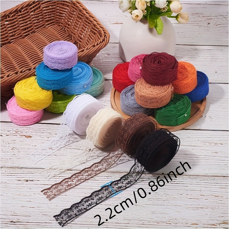 Weiser neelastična čipka, 20 boja, 100 jardi, miješane boje čipke, dodaci od čipke