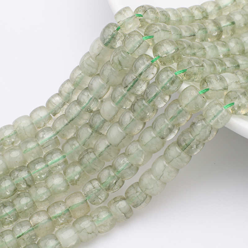 DIY pribor za nakit: staklene i lazurit perle, prozirne cilindrične perle 8x10 mm za narukvice – poluproizvodi