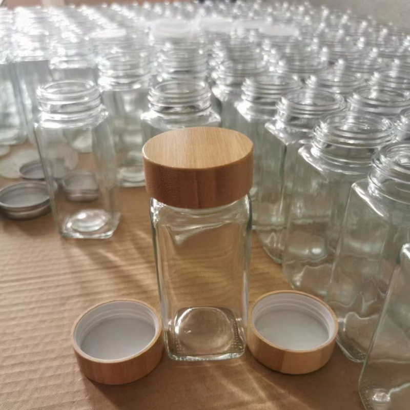 Staklena posuda za začine za roštilj, kmín i crni papar, 40 oz set