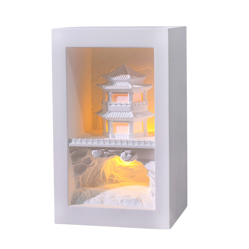 Lexin Lampa od gipsa sa senzorom pokreta, ugrađena u nišu – za spavaću sobu i stepenice