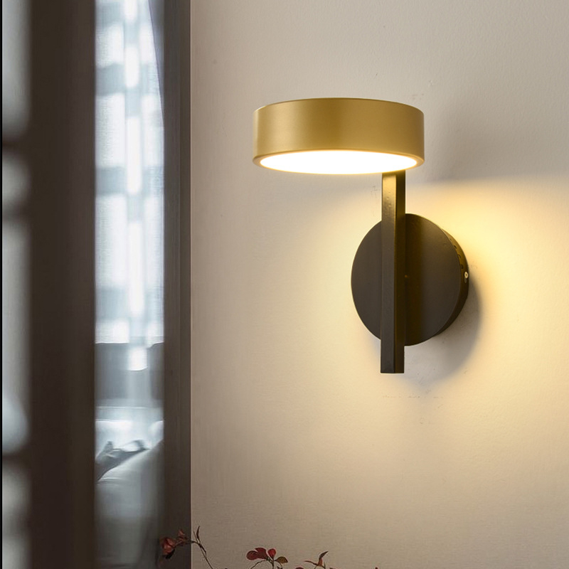 LED zidna svjetiljka u modernom luksuznom nordijskom minimalističkom stilu za dnevni boravak, pozadinska zidna rasvjeta za kauč i TV, noćna rasvjeta, 250×180×300 mm