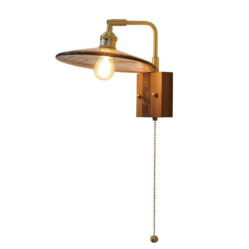 Vintage mesingana zidna lampa, nordijsko-wabi-sabi stil, za ured, dnevni boravak i spavaću sobu – svjetlo za čitanje