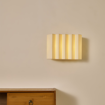 Zidna lampa u japanskom retro stilu za spavaću sobu i hodnik, kvadratni blok smole za dekor
