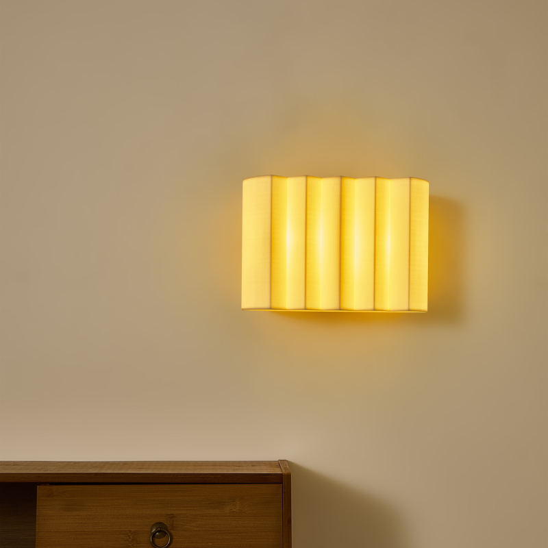 Zidna lampa u japanskom retro stilu za spavaću sobu i hodnik, kvadratni blok smole za dekor