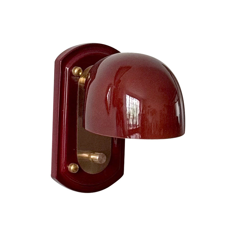 Maillard vintage zidna lampa za spavaću sobu – stakleni abažur, metalno tijelo, LED 220V, pogodna za hodnik