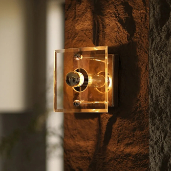 Minimalistička Bauhaus zidna lampa sa staklenim sjenilom i metalnim tijelom, za ulaz, hodnik, kafić ili tavernu, LED 220V, 3C certifikat
