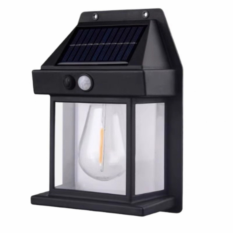 Solarna zidna svjetiljka s volframovim vlaknom, snažna vanjska LED rasvjeta za vrt sa senzorom pokreta