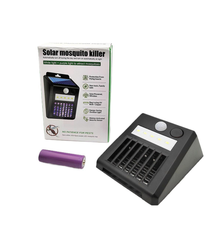 Solarna lampa protiv komaraca za kućnu upotrebu, hvatač komaraca za dvorište i vrt, zidna lampa za travnjak
