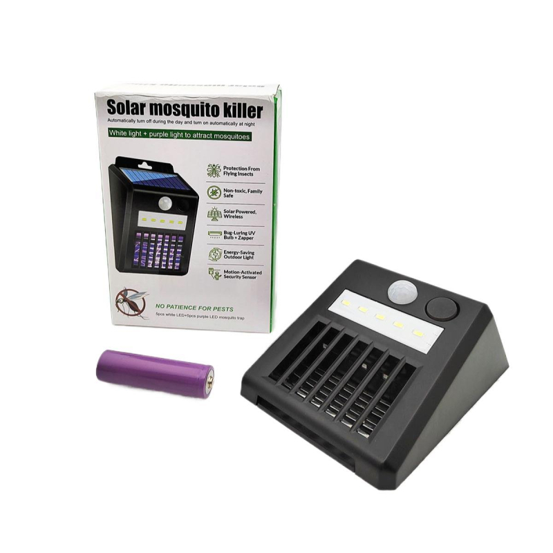 Solarna lampa protiv komaraca za kućnu upotrebu, hvatač komaraca za dvorište i vrt, zidna lampa za travnjak