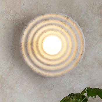Zidna lampa japanskog minimalističkog stila wabi-sabi za hodnik i dnevni boravak — dizajnerska retro zidna svjetiljka za spavaću sobu
