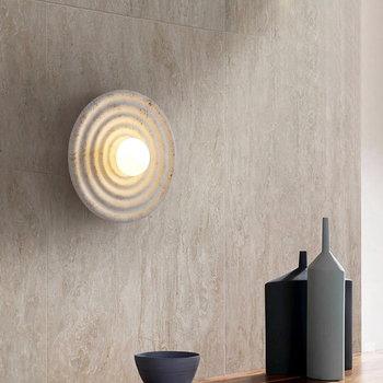 Zidna lampa japanskog minimalističkog stila wabi-sabi za hodnik i dnevni boravak — dizajnerska retro zidna svjetiljka za spavaću sobu