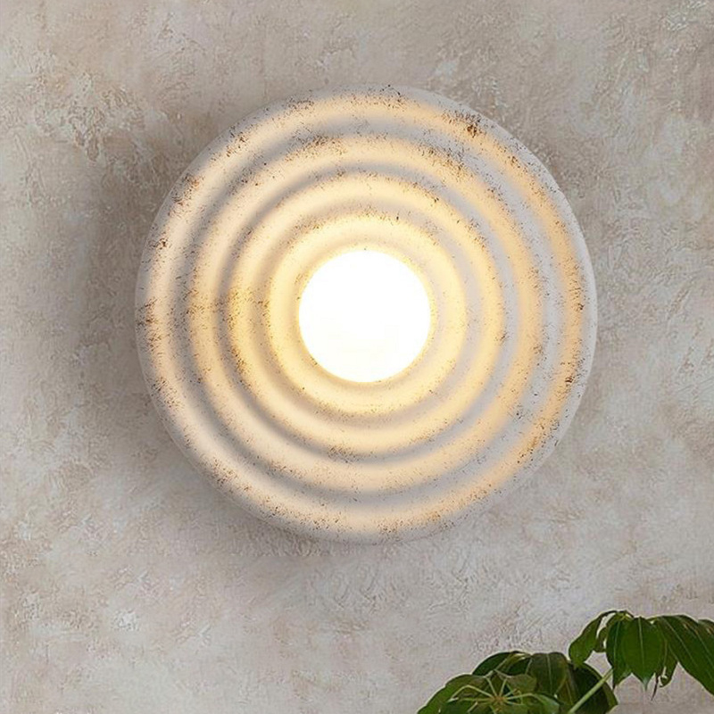 Zidna lampa japanskog minimalističkog stila wabi-sabi za hodnik i dnevni boravak — dizajnerska retro zidna svjetiljka za spavaću sobu