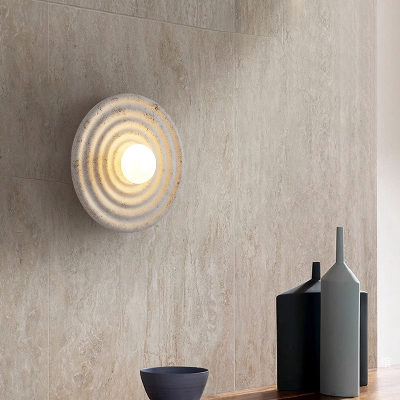 Zidna lampa japanskog minimalističkog stila wabi-sabi za hodnik i dnevni boravak — dizajnerska retro zidna svjetiljka za spavaću sobu