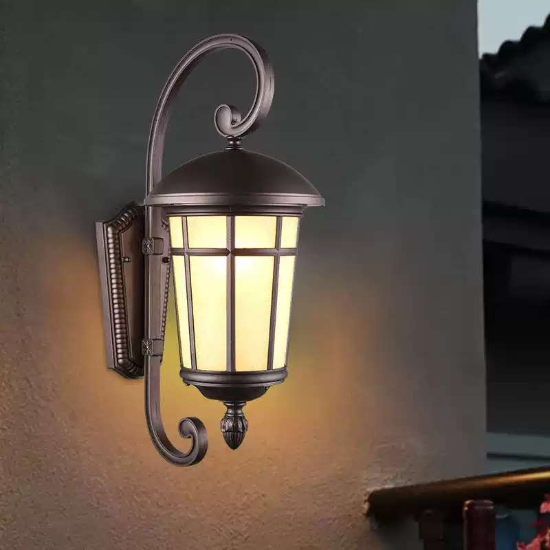 Europi stil vanjsko zidno svjetlo, vodootporno, minimalističko osvjetljenje ulaza za dvorište i balkon, retro zidno svjetlo za vilu