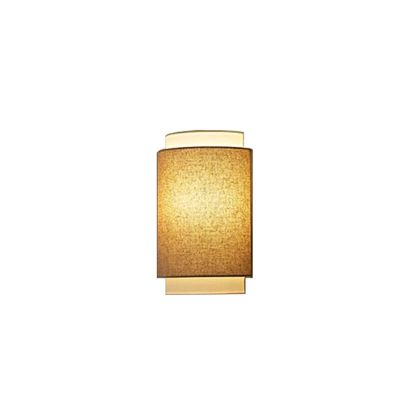 Zidna lampa u japanskom stilu s vintage ugođajem za spavaću sobu i dnevni boravak, sjenilo od platna, dizajn wabi-sabi