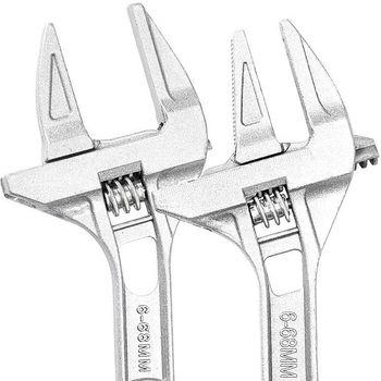 Prilagodljivi vodoinstalacijski ključ od aluminijske legure, otvor 6-68 mm, kratka drška