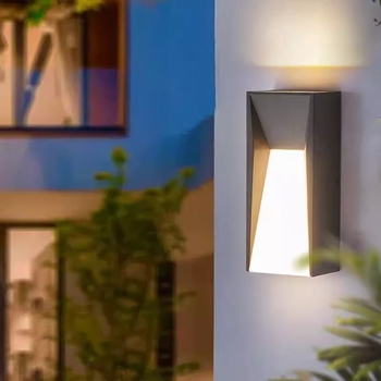 Vanjska zidna svjetiljka za vrt i dvorište, otporna na vlagu, aluminijska vanjska rasvjeta za ulaz, balkon i hodnik
