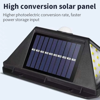 Solarna LED zidna svjetiljka za vanjsku upotrebu, senzor pokreta, vodootporna lampica za dvorište i vrt