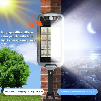 Vanjska vodootporna solarna COB ulična svjetiljka s daljinskim upravljanjem, vrtna zidna rasvjeta, senzor pokreta, visoka svjetlina, model E18