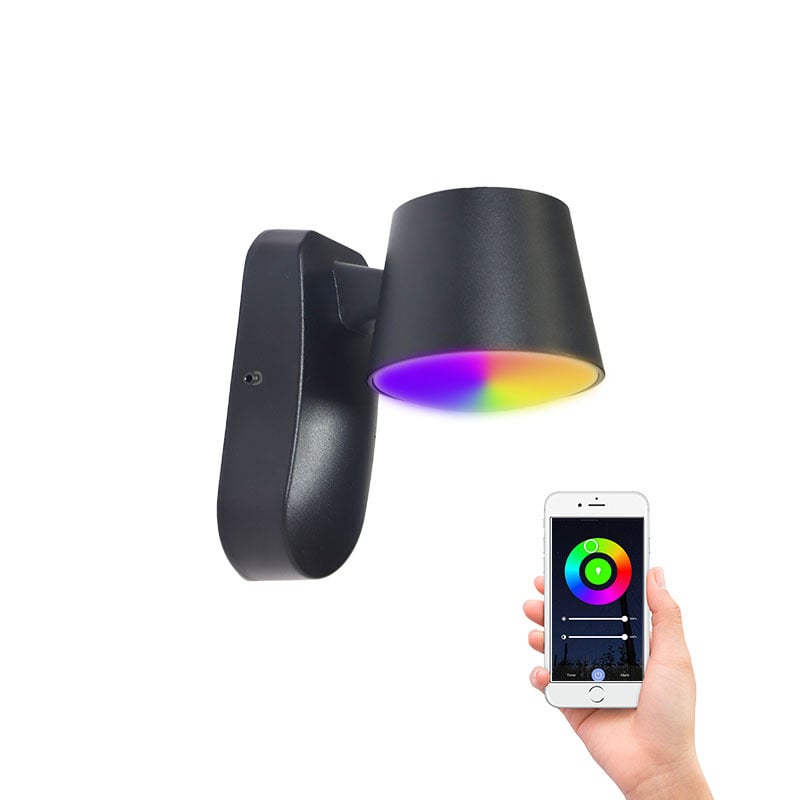 Tuya pametna zidna svjetiljka za unutarnju i vanjsku uporabu, RGB+CW LED rasvjeta za verandu, hodnik i spavaću sobu, minimalistički skandinavski stil