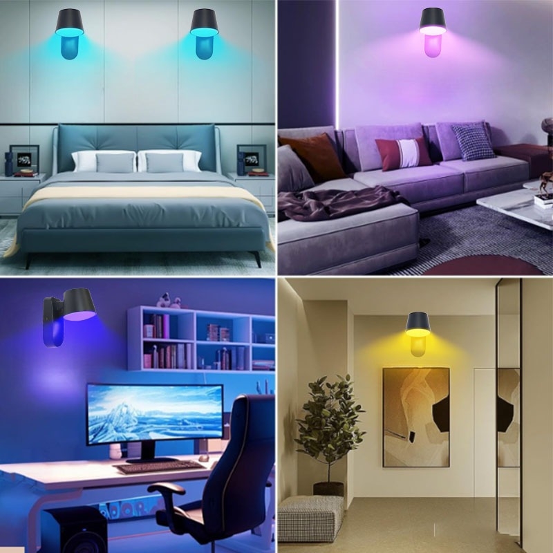 Tuya pametna zidna svjetiljka za unutarnju i vanjsku uporabu, RGB+CW LED rasvjeta za verandu, hodnik i spavaću sobu, minimalistički skandinavski stil