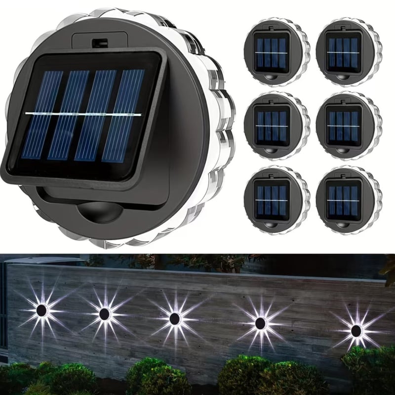 LED zidna lampa u obliku latice za vanjski vrt, dekorativna solarna rasvjeta, obostrano osvjetljenje krajolika