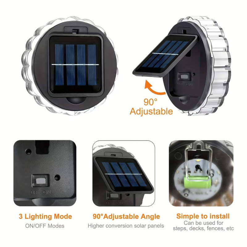 LED zidna lampa u obliku latice za vanjski vrt, dekorativna solarna rasvjeta, obostrano osvjetljenje krajolika