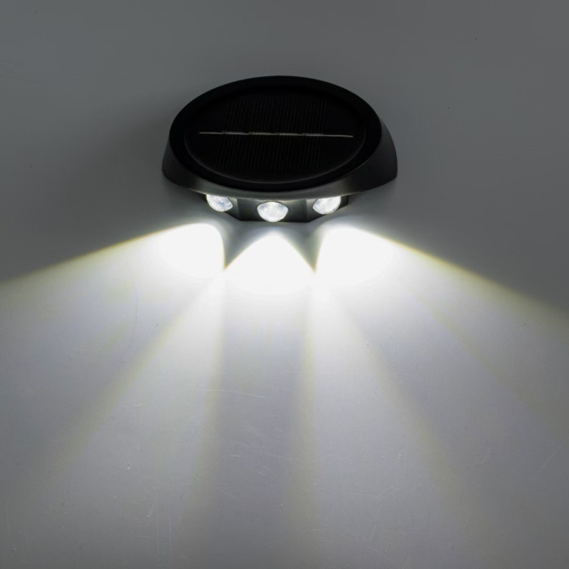 LED zidna lampa u obliku latice za vanjski vrt, dekorativna solarna rasvjeta, obostrano osvjetljenje krajolika