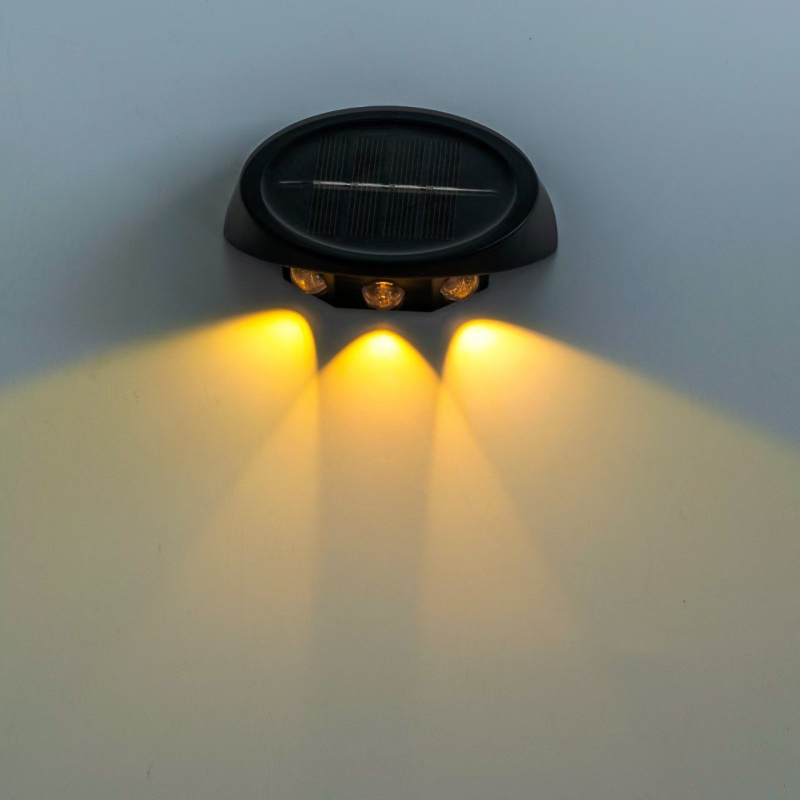 LED zidna lampa u obliku latice za vanjski vrt, dekorativna solarna rasvjeta, obostrano osvjetljenje krajolika