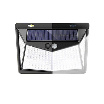 Solarna vanjska rasvjeta s senzorom pokreta, zidna LED rasvjeta za vrt, integrirana ulična LED svjetiljka IP65