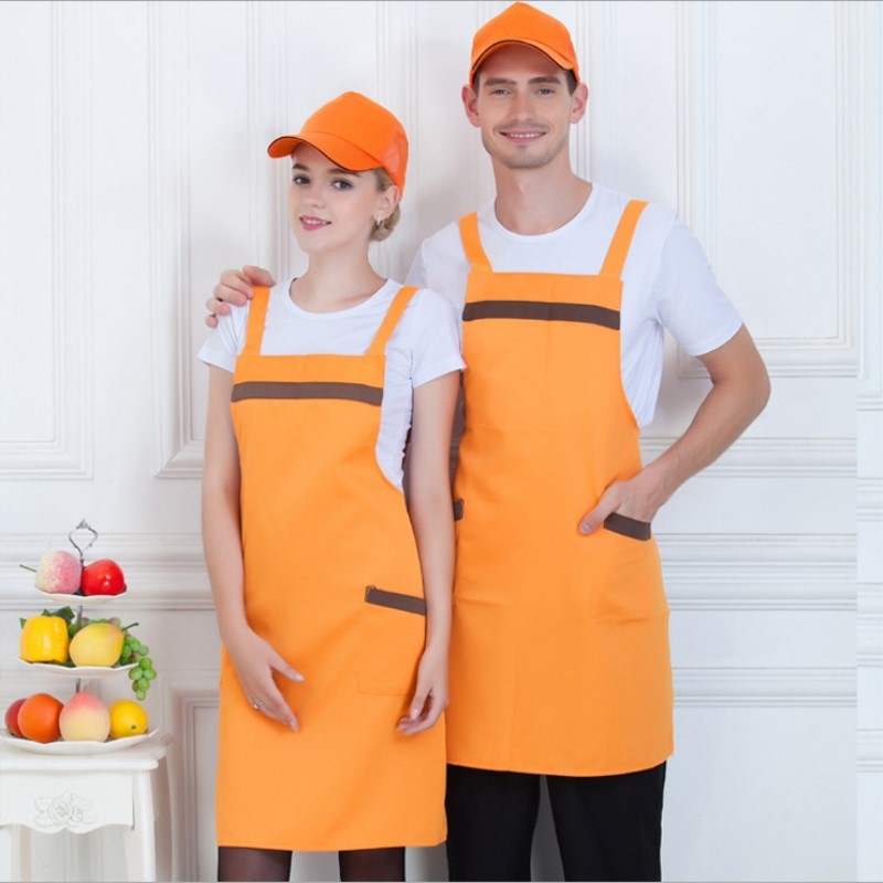 Pregača u Korejskom stilu s prilagođenim logom za trgovine voćnim čajem, supermarkete i kafiće